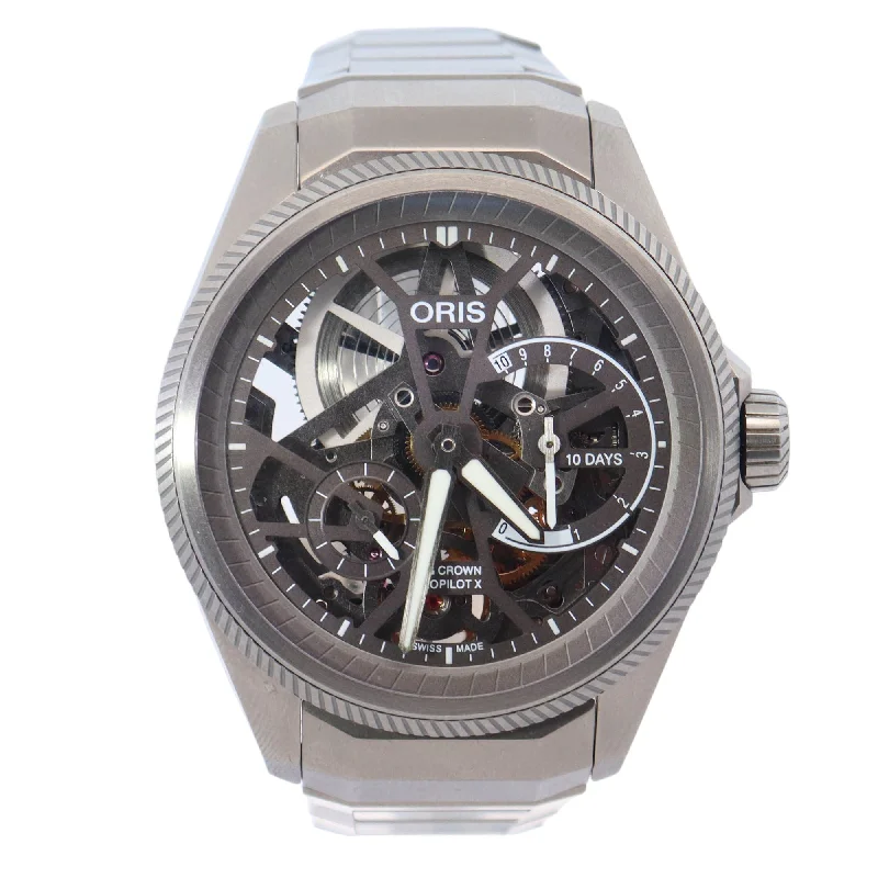 Oris Big Crown ProPilot Titanium 44mm Skeleton Dial Watch Reference# 01 115 7759 7153