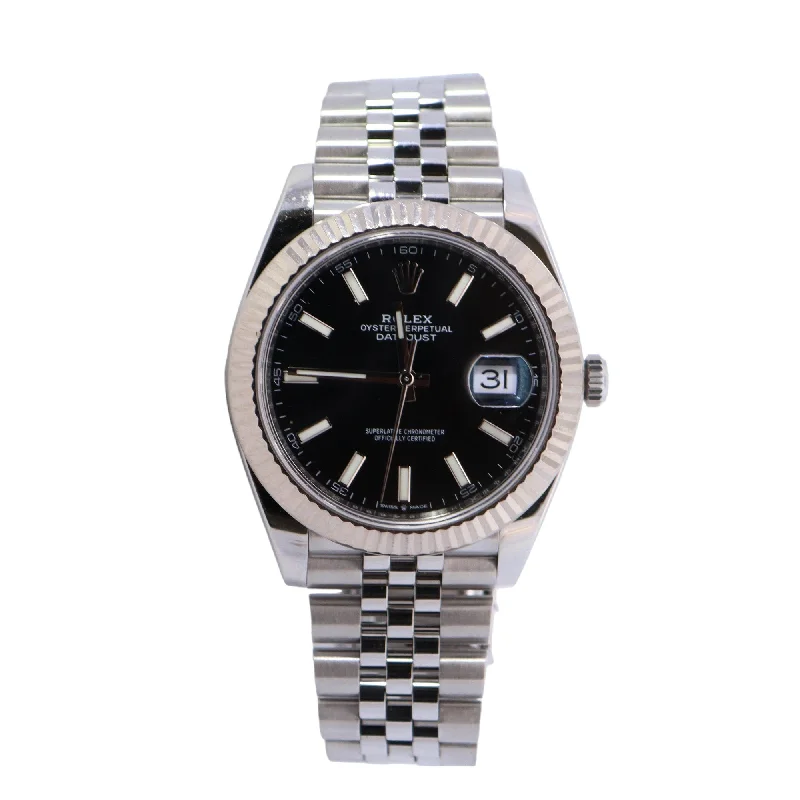 Rolex Datejust 41mm Black Dial Watch Ref# 126334