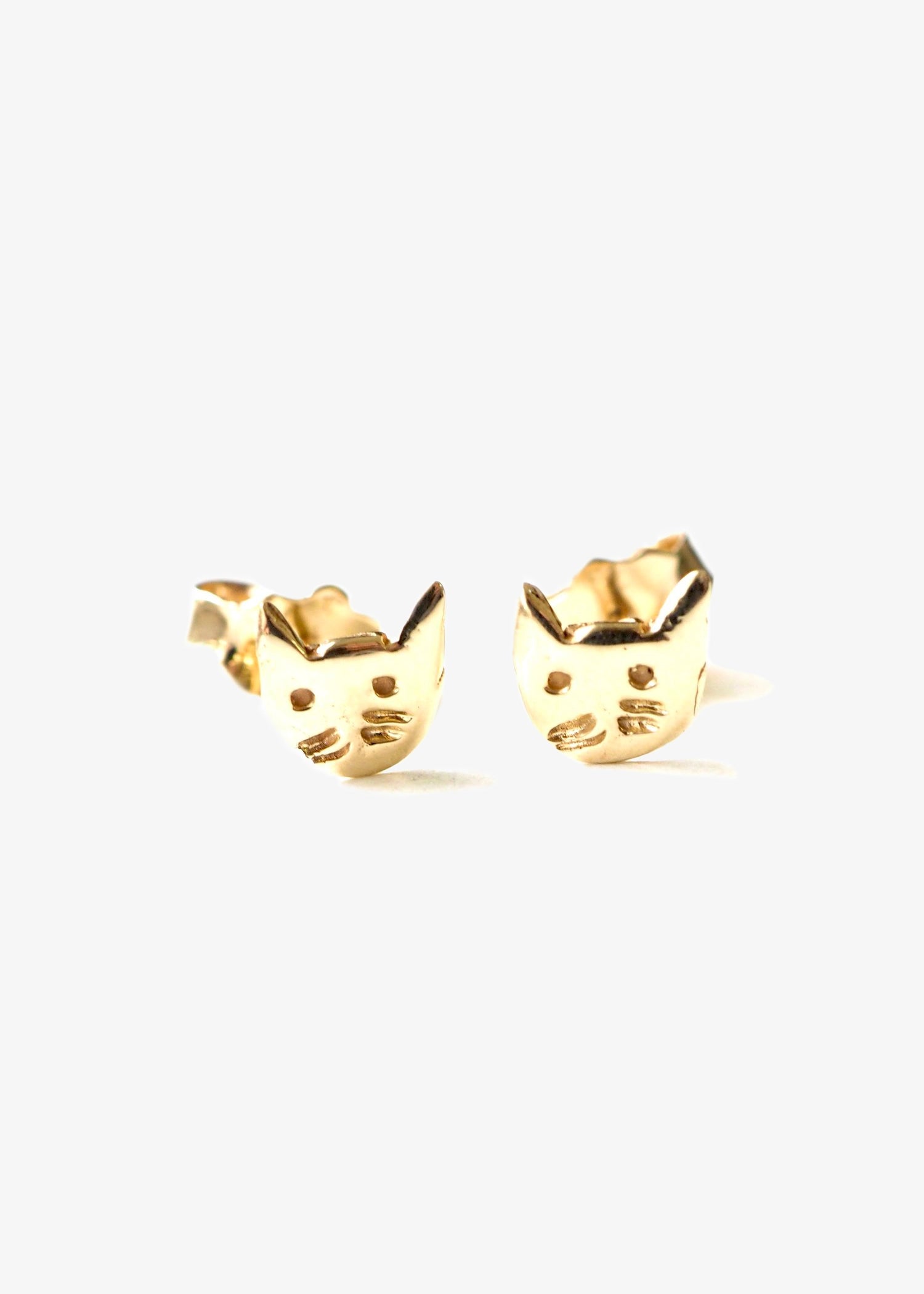 bold earrings for women -Bunny Shapiro Stud Kitten Earring