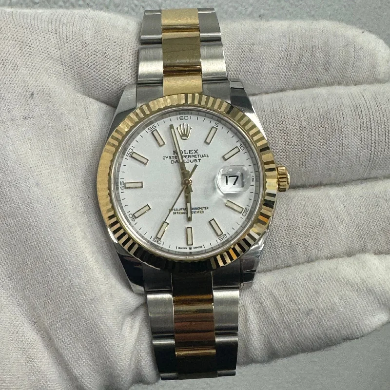 Rolex Datejust 41mm White Dial Watch Ref# 126333