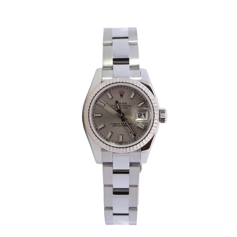 Rolex Datejust 26mm Silver Dial Watch Ref# 179174