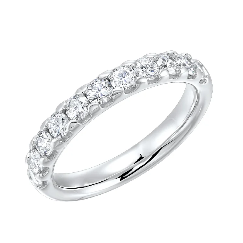 heart-shaped engagement rings for women -Lab Grown Diamond Band- 1.50 ctw.