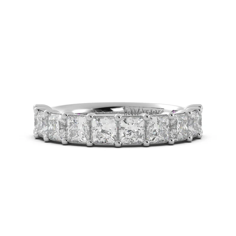 engagement ring sets for women -2.50ct tw Princess Cut Diamond Band