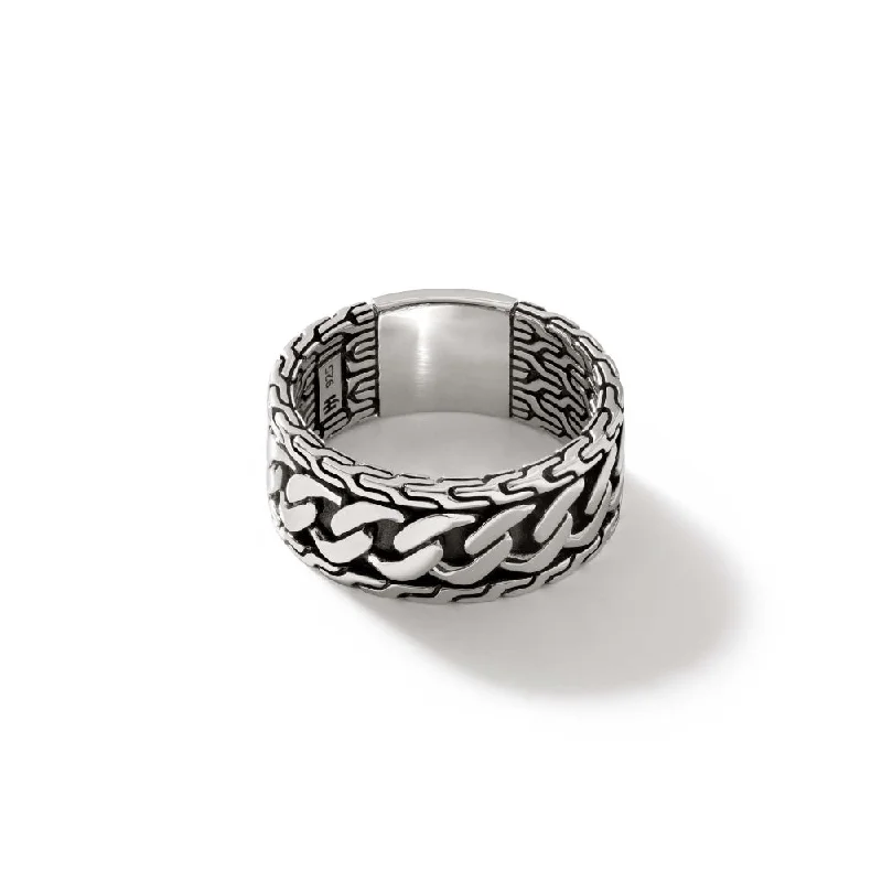 John Hardy Sterling Silver Curb Link Band Ring