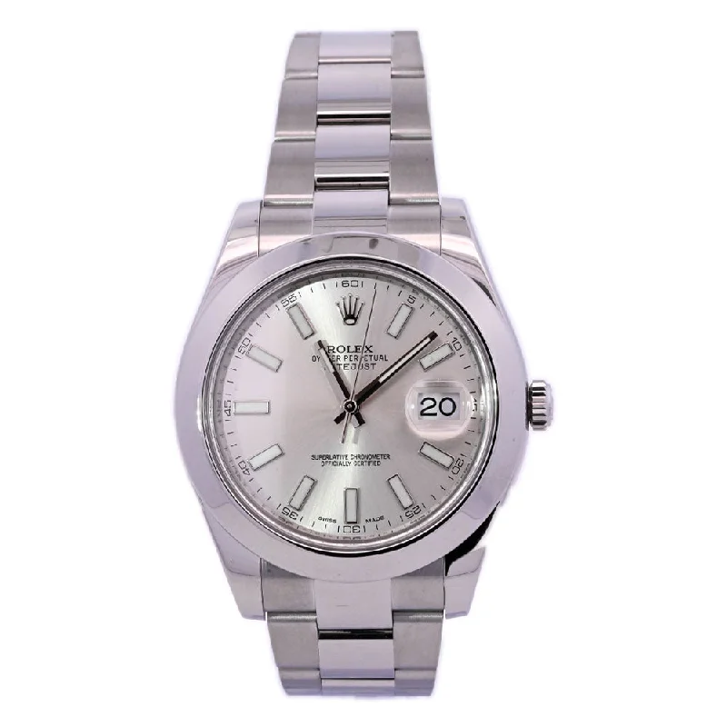 Rolex Datejust 41mm Silver Dial Watch Ref# 126300