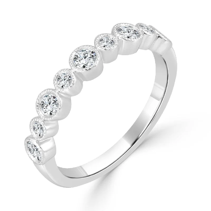 engagement rings with multiple diamonds -Joelle Diamond Wedding Band Ring 14k Gold 1/3 ct TDW