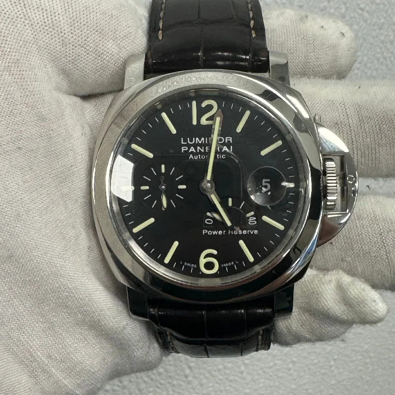 Panerai Luminor 44mm Black Dial Watch Ref# PAM00090