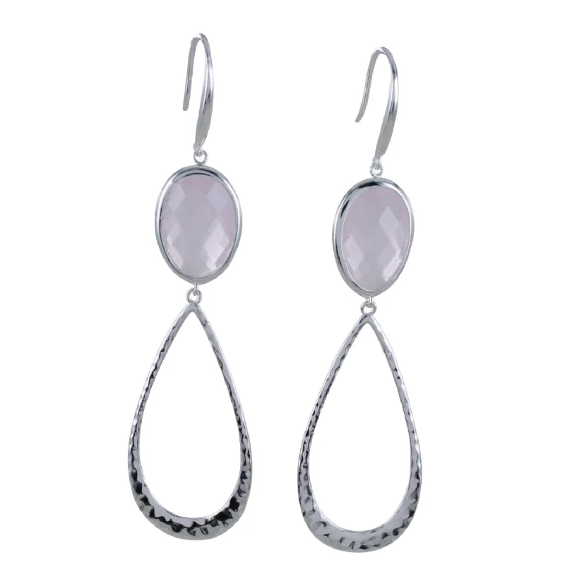 diamond earrings for weddings -Sterling Silver Candy Stone Drop Earring