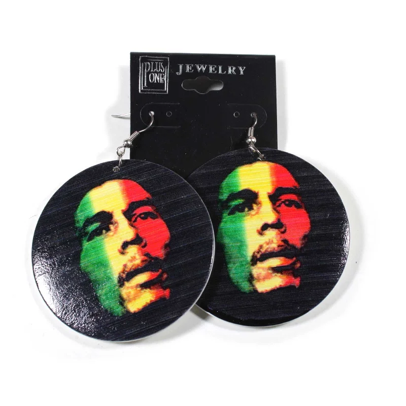 handmade earrings for women -Empress Royalty Jamaica Rasta Irie Earring Marley Reggae One Love Jamaica NEW