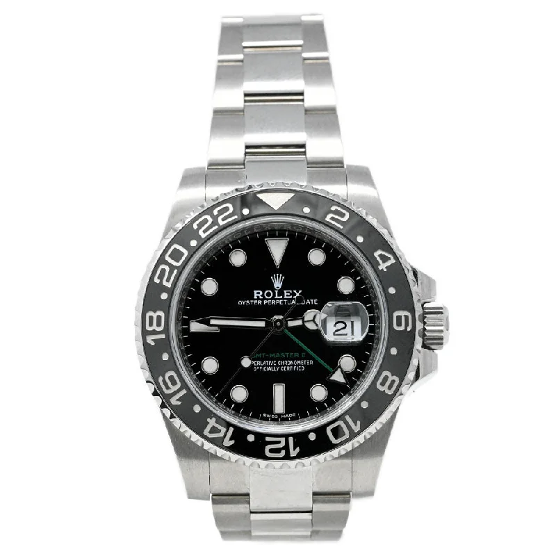 Rolex GMT-Master II 40mm Black Dial Watch Reference# 116710