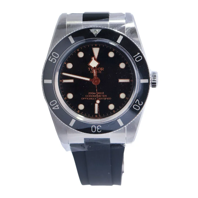 Tudor Black Bay 55 Stainless Steel 37mm Black Dot Dial Watch Reference# 79000N