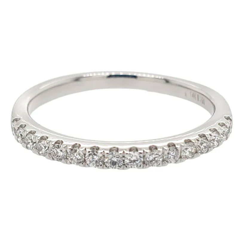 halo and diamond engagement rings -Classic Pave Diamond Band- 0.23 ctw.