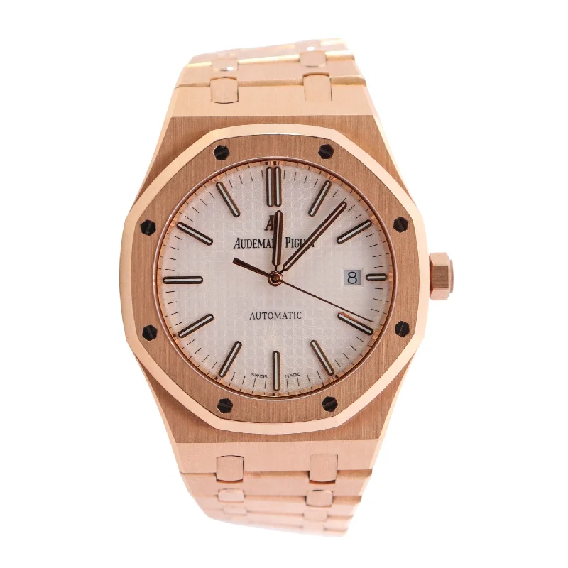 Audemars Piguet Royal Oak 41mm White Dial Watch Ref# 15400OR.OO.1220OR.02