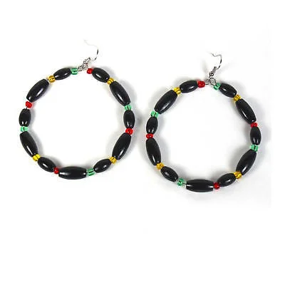 silver earrings for women -Jamaica Rasta Rastafari Empress Irie Earring One Love Marley Reggae Jamaica NEW