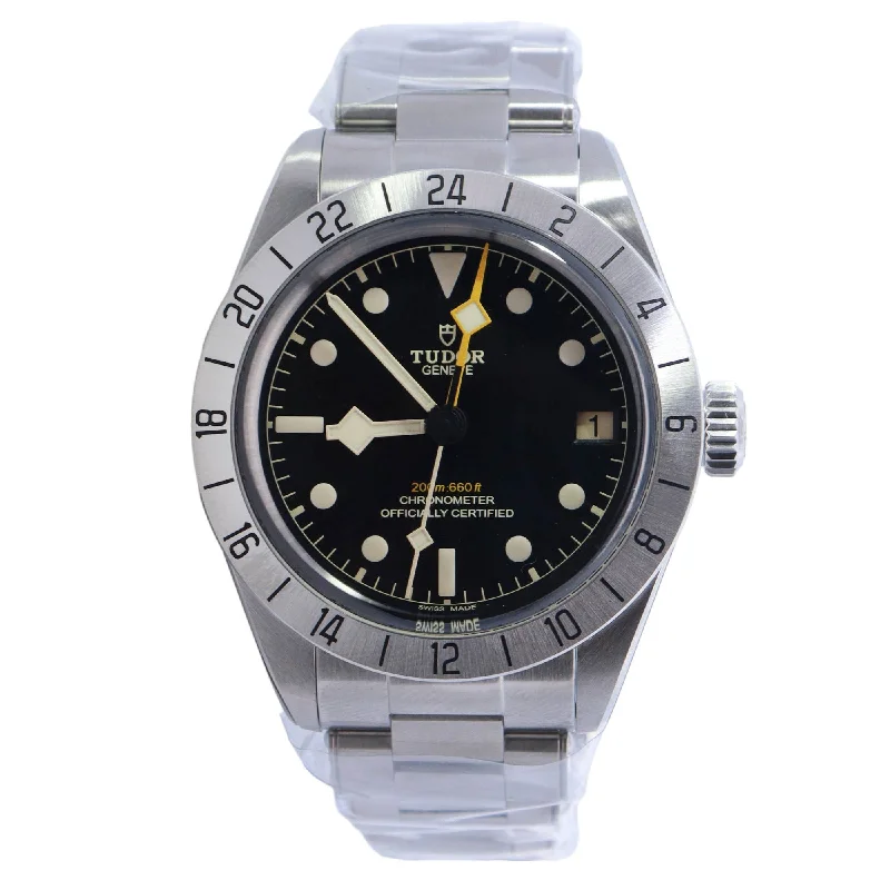 Tudor Black Bay Pro Stainless Steel 39mm Black Dot Dial Watch Reference# 79470