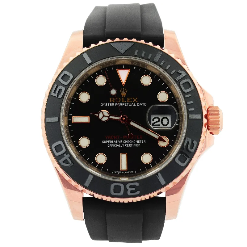 Rolex Yacht Master 40mm Black Dial Watch Ref# 116655