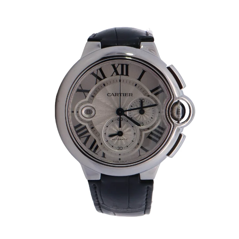 Cartier Ballon Bleu 44mm White Dial Watch Reference# W6920078