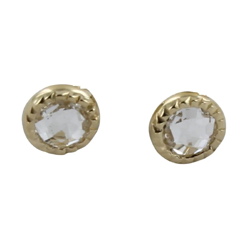 cute rings for women -Sterling Silver Crystal Stud Earrings