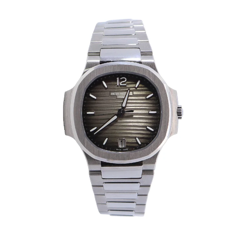 Patek Philippe Aquanaut Stainless Steel 35mm Grey Arabic & Stick Dial Watch Reference# 7118/1A-011