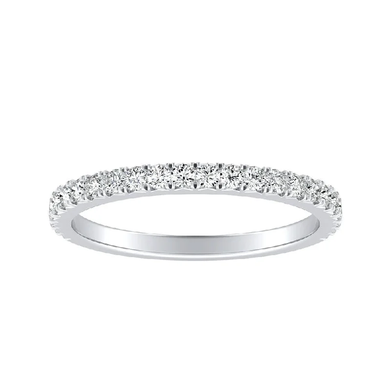 custom wedding and engagement rings -Auriya 1/3ctw Classic Diamond Anniversary Wedding Band 14k Gold