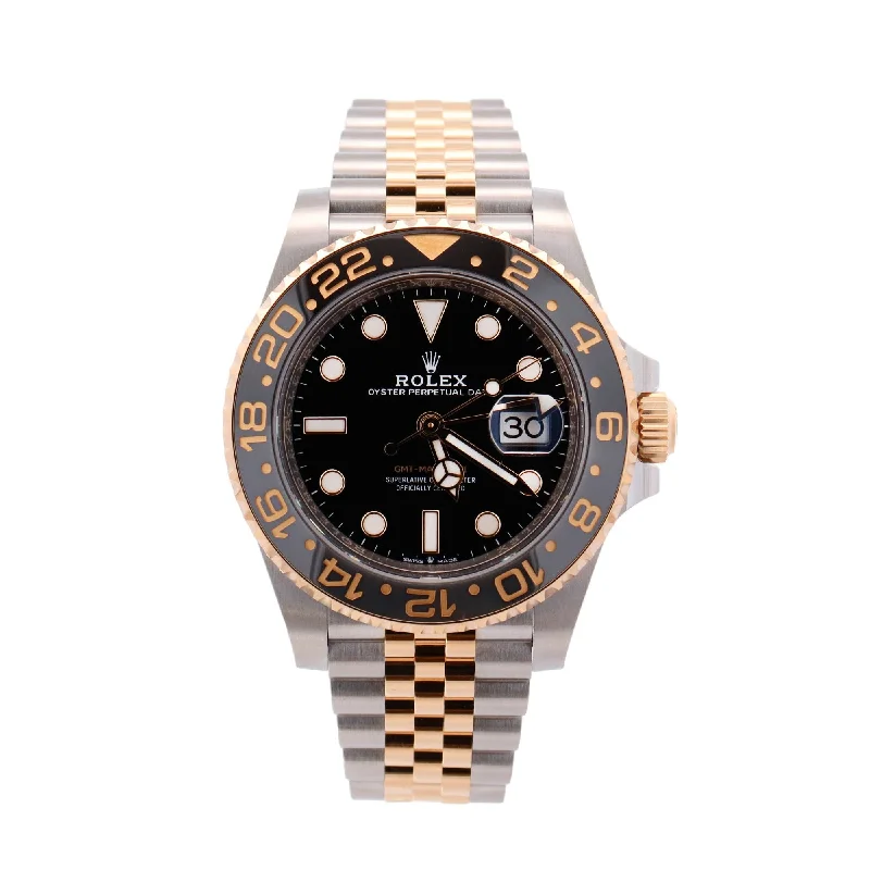 Rolex GMT-Master II 40mm Black Dial Watch Ref# 126713GRNR