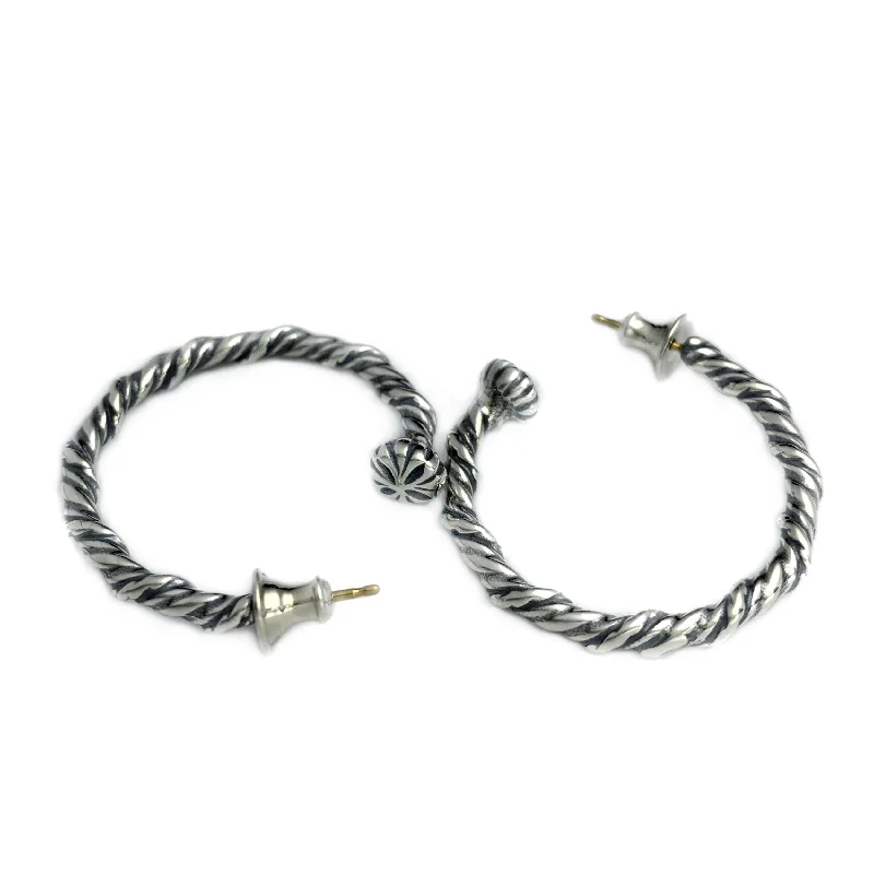 eternity rings for women -Twisted Wire Hoop Earrings Thin