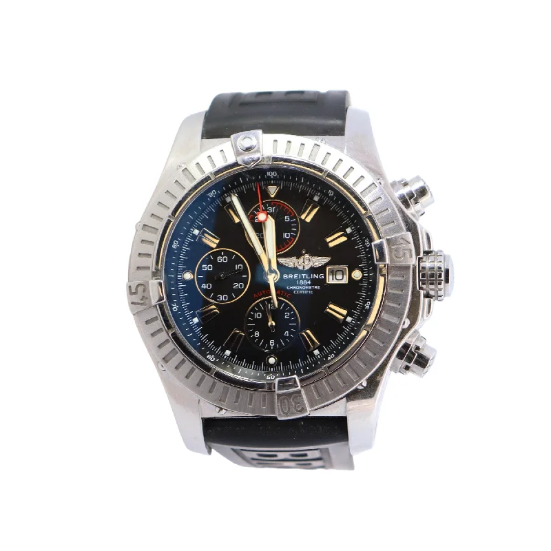 Breitling Super Avenger 48mm Black Dial Watch Ref# A1337011