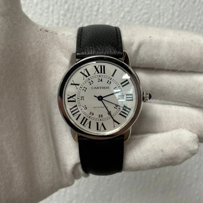 Cartier Ronde 42mm opaline Dial Ref# WSRN0022