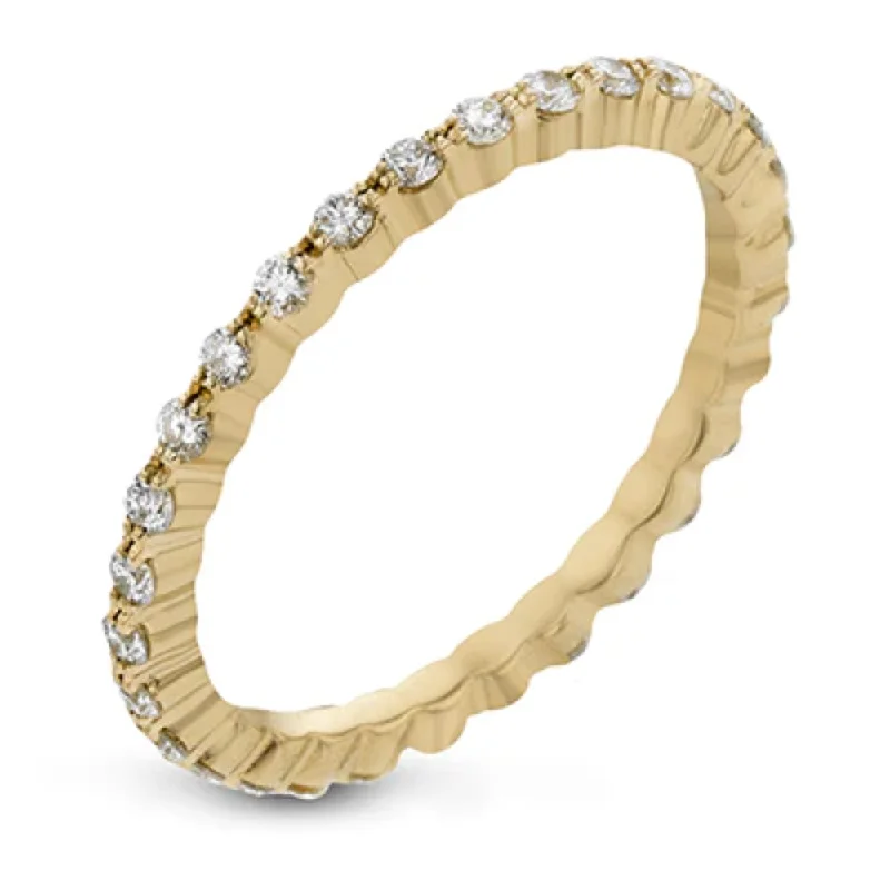 custom-designed engagement rings -Simon G. 18k Gold Diamond Band