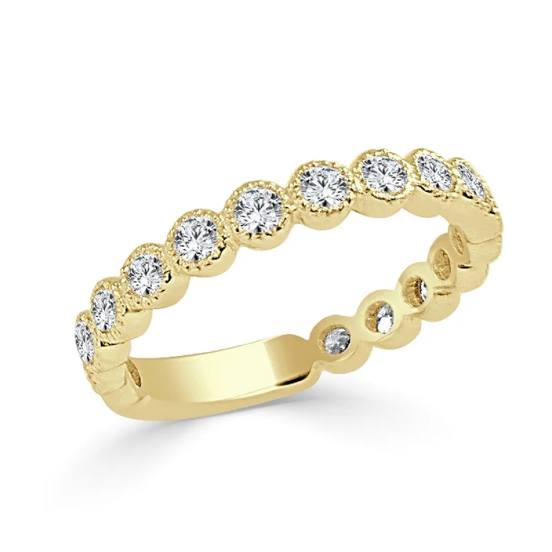 Joelle Diamond Bezel Stackable Band Ring 14k Gold 3/4 ct. TDW