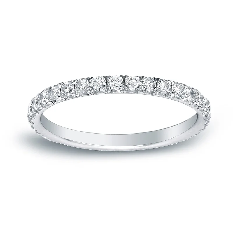 luxury engagement rings for modern brides -Auriya 2/5ctw Round Diamond Wedding Band 14k Gold