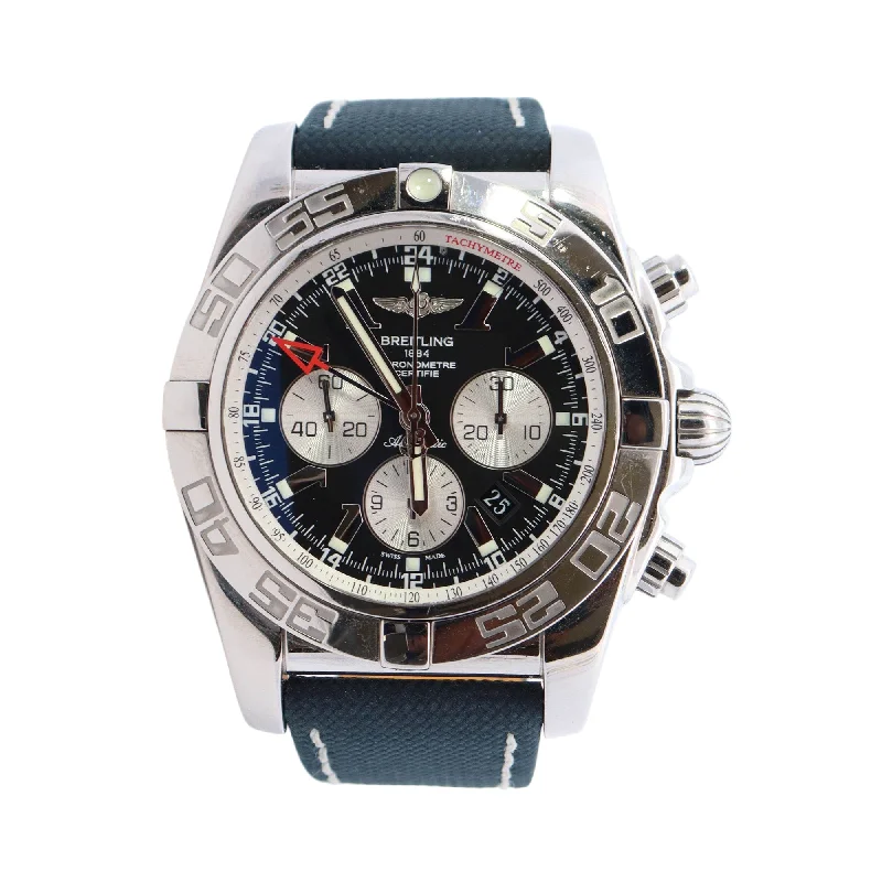 Breitling Chronomat GMT Black Chronograph Dial Ref# AB041012