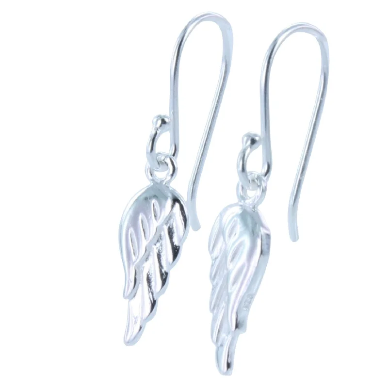 elegant stud earrings for women -Angel Wing Earrings