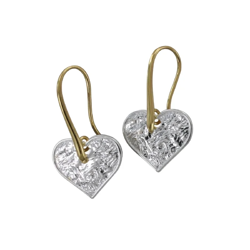 wedding band rings for women -Gorgeous Heart Drop Earrings