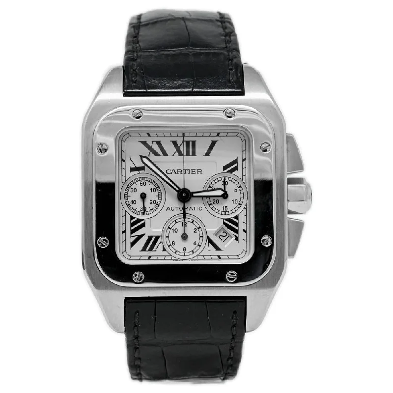 Cartier Santos 41mm White Dial Ref# W20090X8