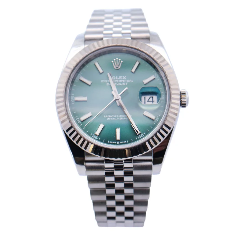 Rolex Datejust 41mm Green Dial Watch Ref# 126334