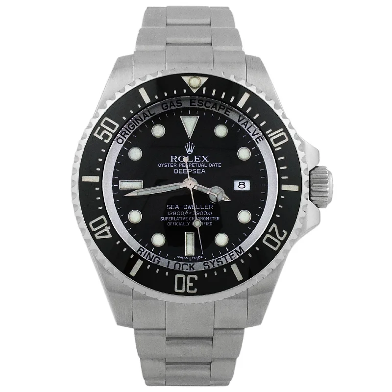 Rolex SeaDweller Stainless Steel 44mm Black Dot Dial Watch  Reference #: 116660