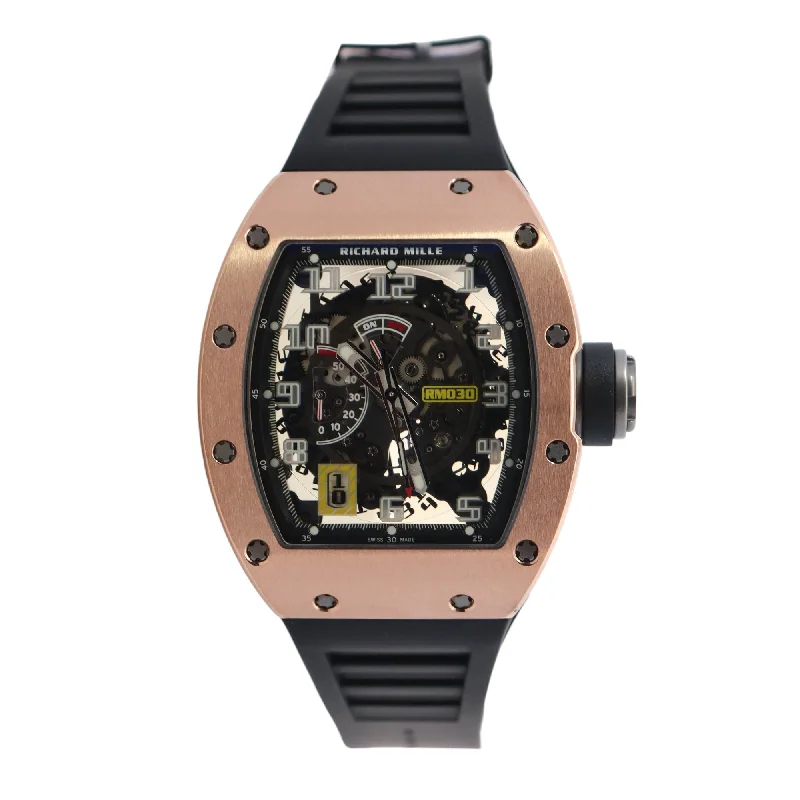 Richard Mille RM030 Rose Gold & Titanium 42x50mm Skeleton Arabic Dial Watch Reference #: RM030