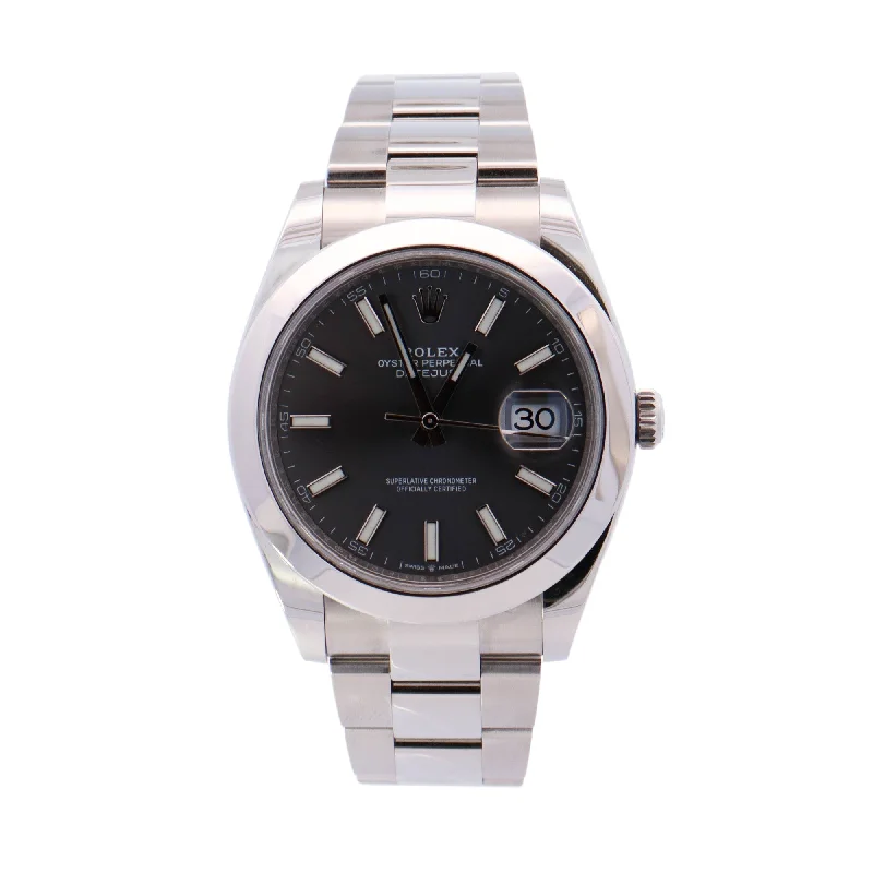 Rolex Datejust 41mm Rhodium Dial Ref# 126300