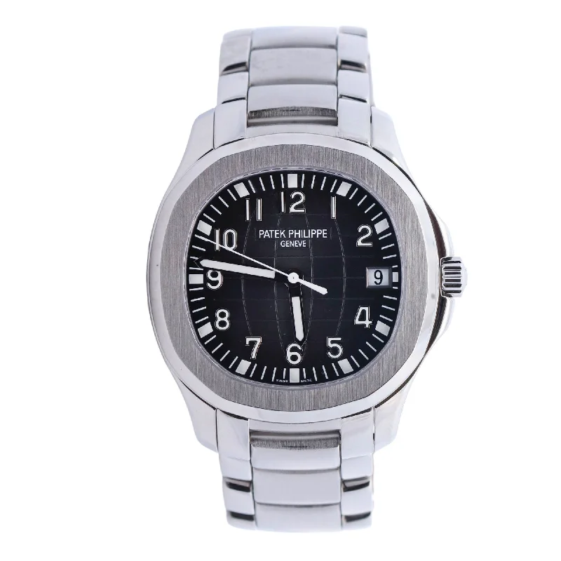 Patek Philippe Aquanaut Stainless Steel 40.8mm Black Roman Dial Watch Reference# 5167/1A