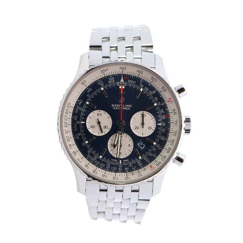 Breitling Navitimer 46mm Blue Dial Watch Ref# AB0127