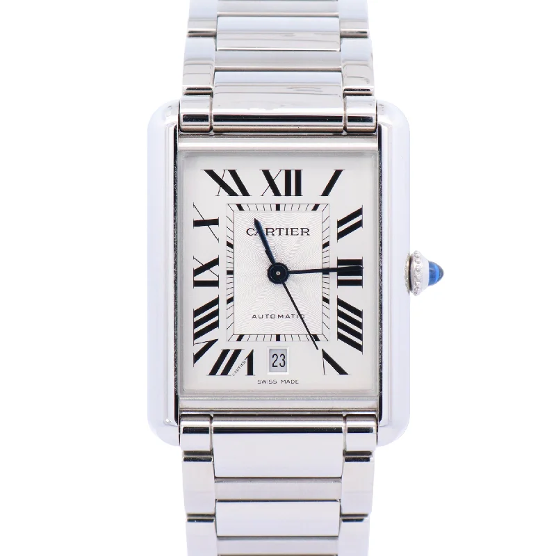 Cartier Tank 41x31mm Silver Dial Ref# WSTA0053