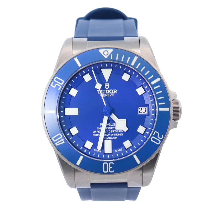 Tudor Pelagos Titanium 42mm Blue Dot Dial Watch Reference# 25600TB