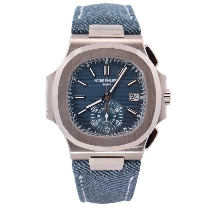 Patek Philippe Nautilus 40.5mm Blue Dial Ref# 5980/60G-001