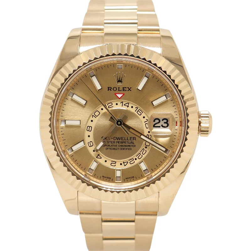 Rolex Sky-Dweller 42mm Champagne Dial# 326938