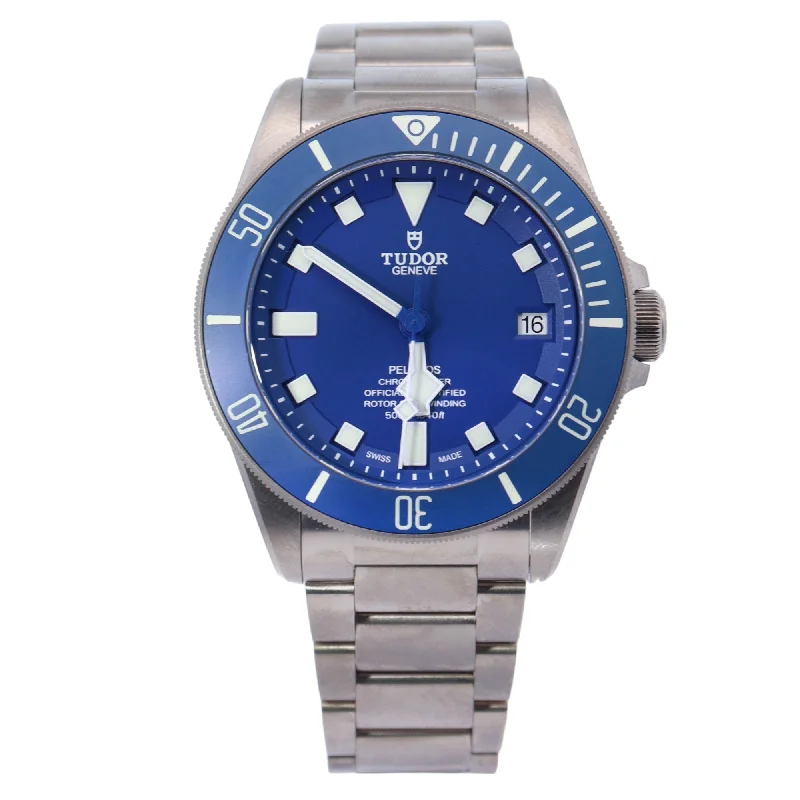 Tudor Pelagos Titanium 42mm Blue Dot Dial Watch Reference# 25600TB