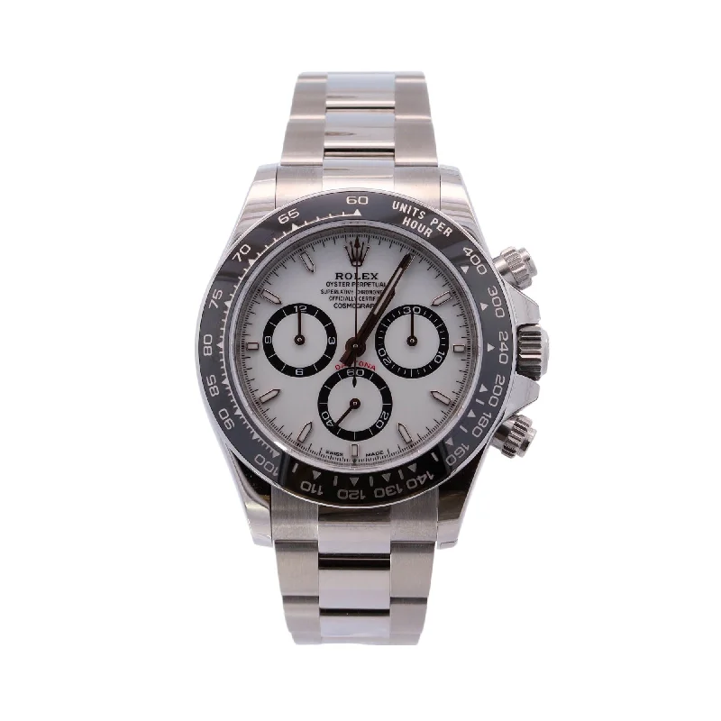 Rolex Daytona "Panda" Stainless Steel 40mm White Chronograph Stick Dial Watch Reference #: 126500LN