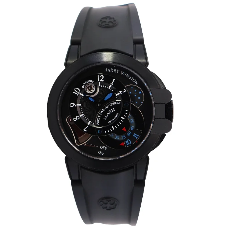 Harry Winston Ocean 44mm Black Dial Watch Ref# OCEMAL44ZZ004