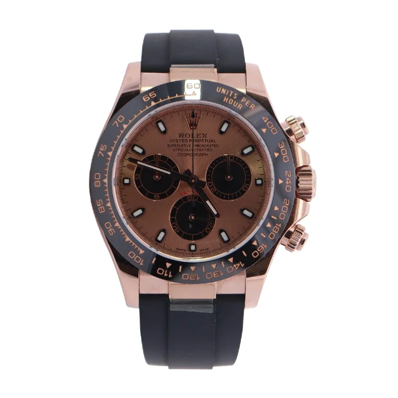 Rolex Daytona Rose Gold 40mm Sundust Pink Chronograph Dial Watch Reference# 116515LN