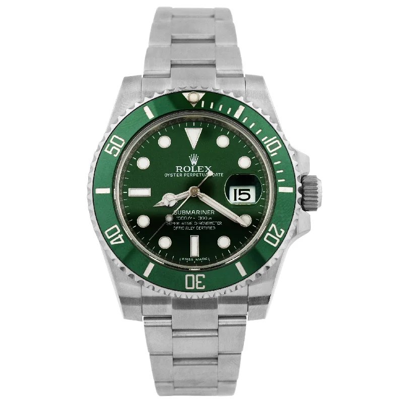 Rolex Submariner "Hulk" Stainless Steel 40mm Green Dot Dial Watch Reference #: 116610LV